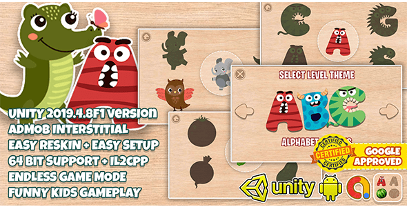 Download Wooden Puzzle Kids Unity 2019 LTS + Admob Ads Ready + Easy